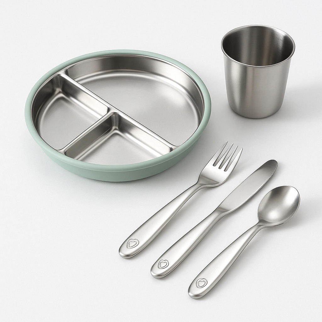 Mealtime Starter Set – Suction Plate, Cutlery & Cup